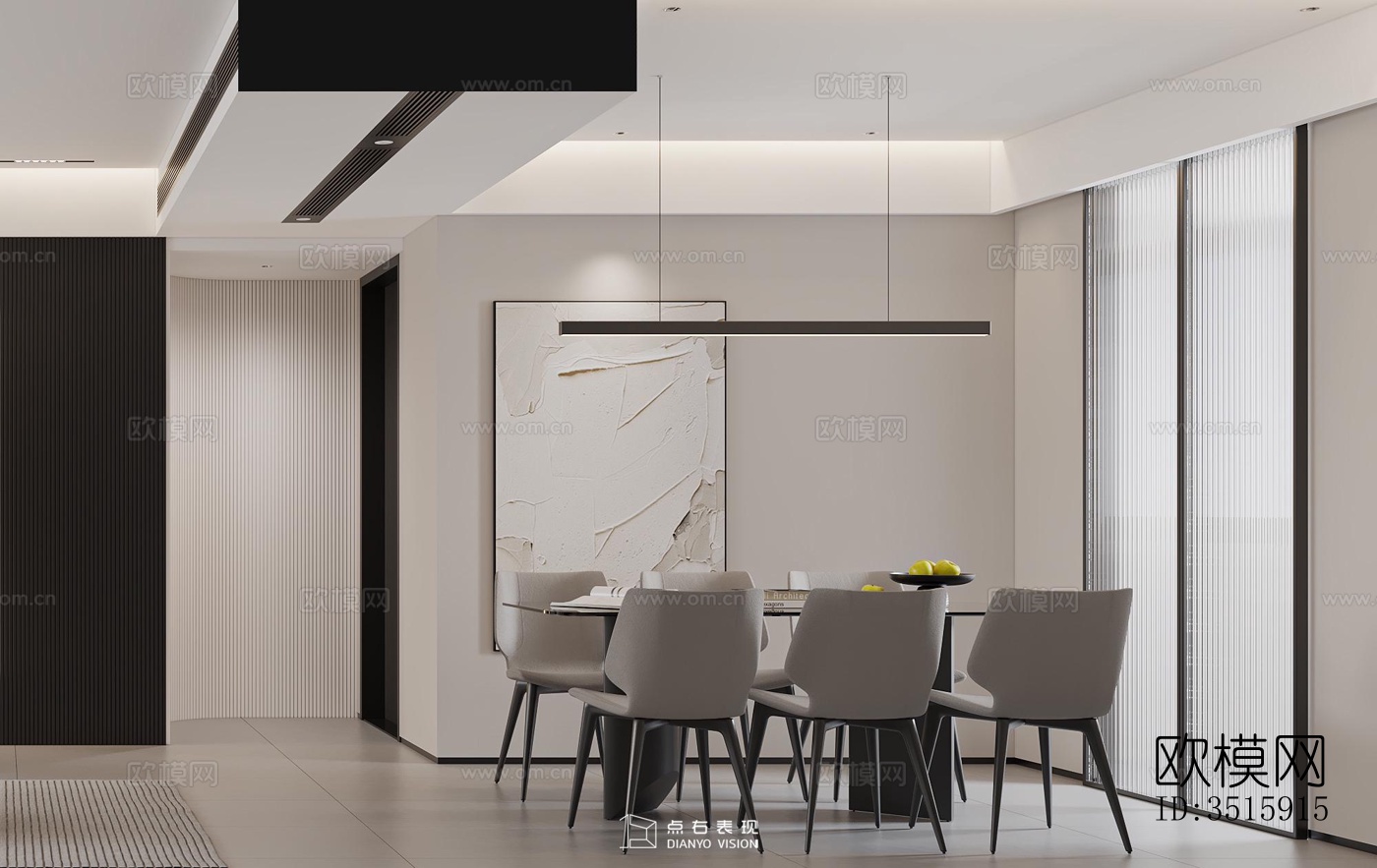 现代平层效果图下载（渲染图5）