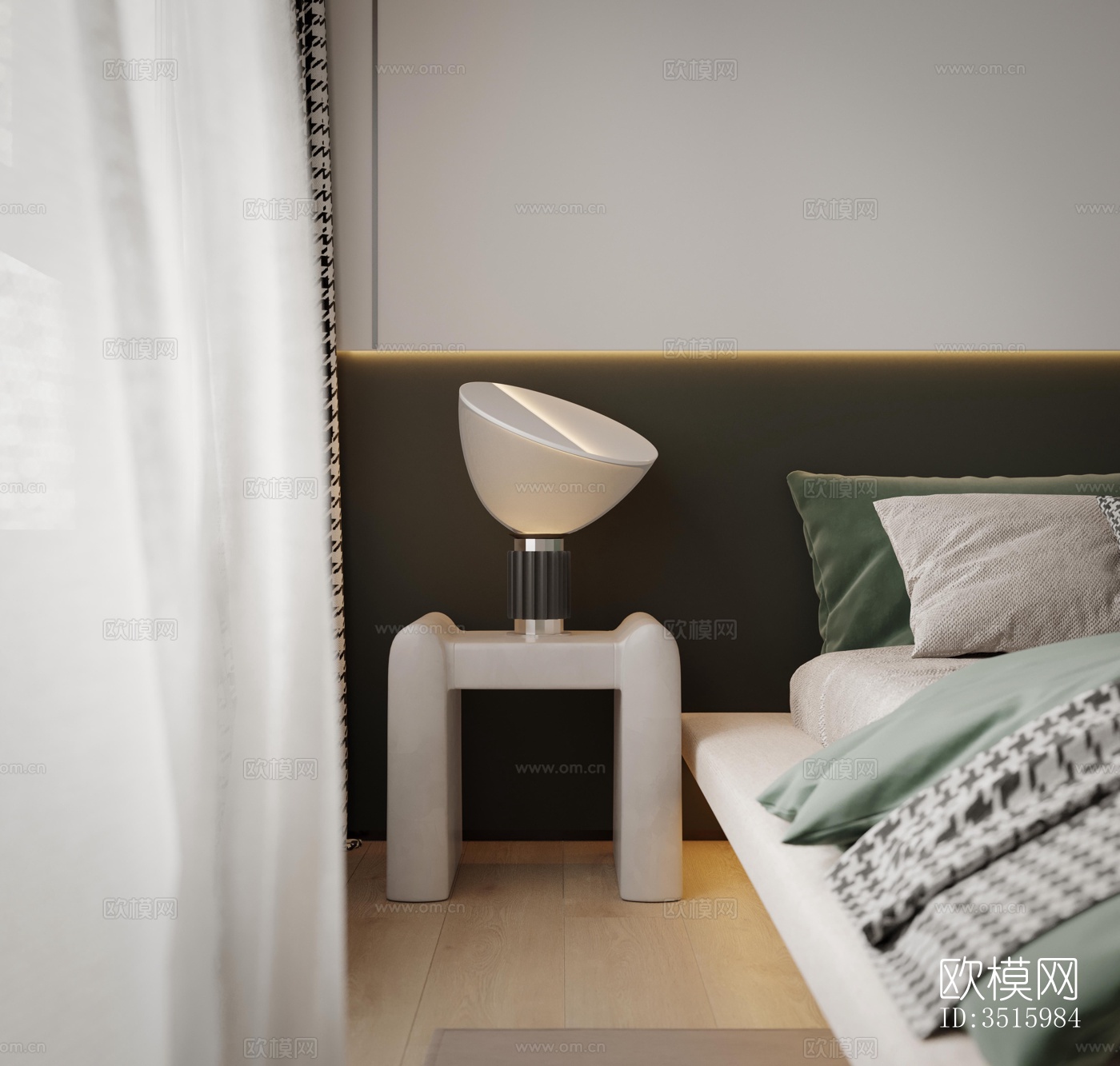 现代平层效果图下载（渲染图3）