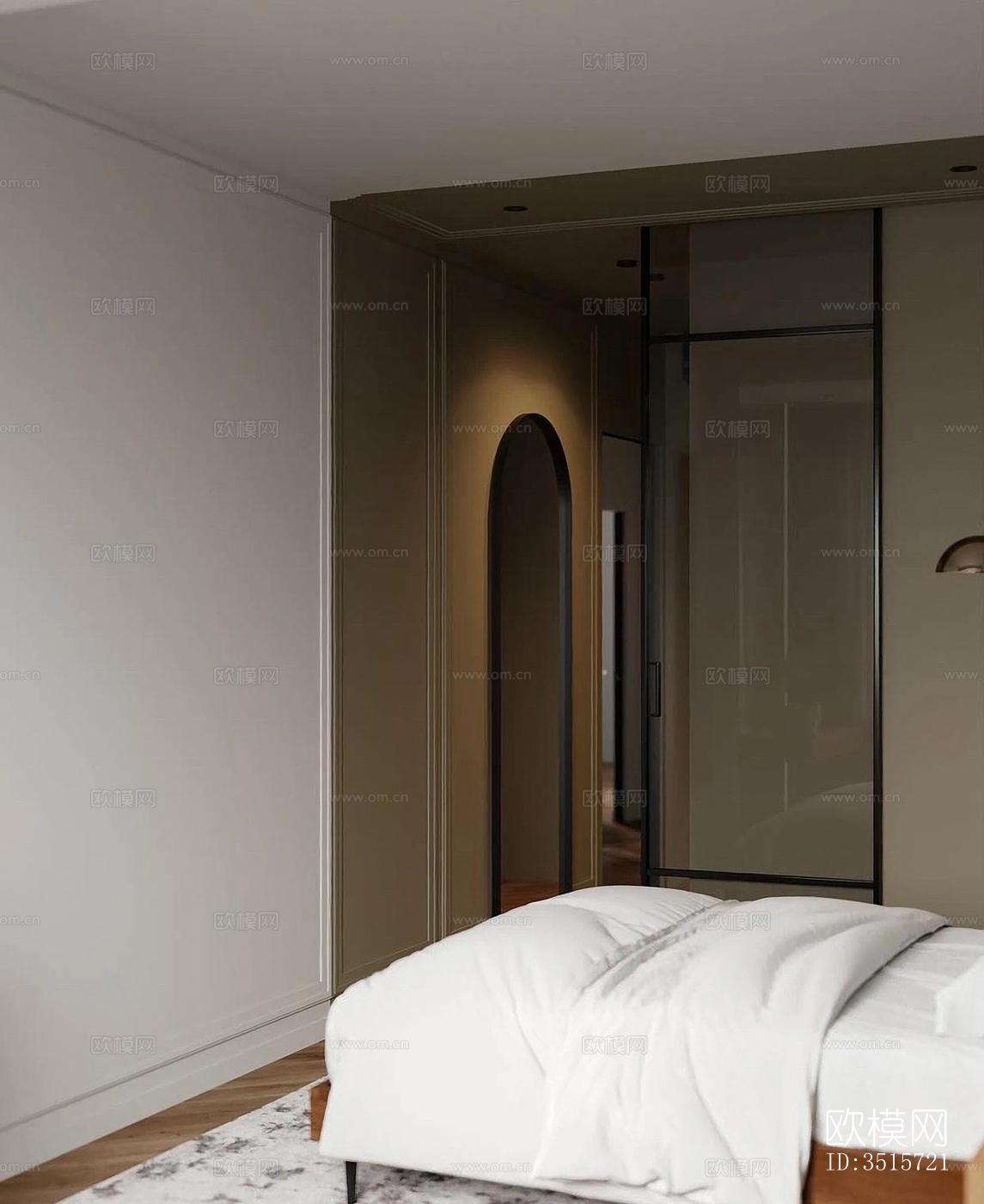 现代平层效果图下载（渲染图19）