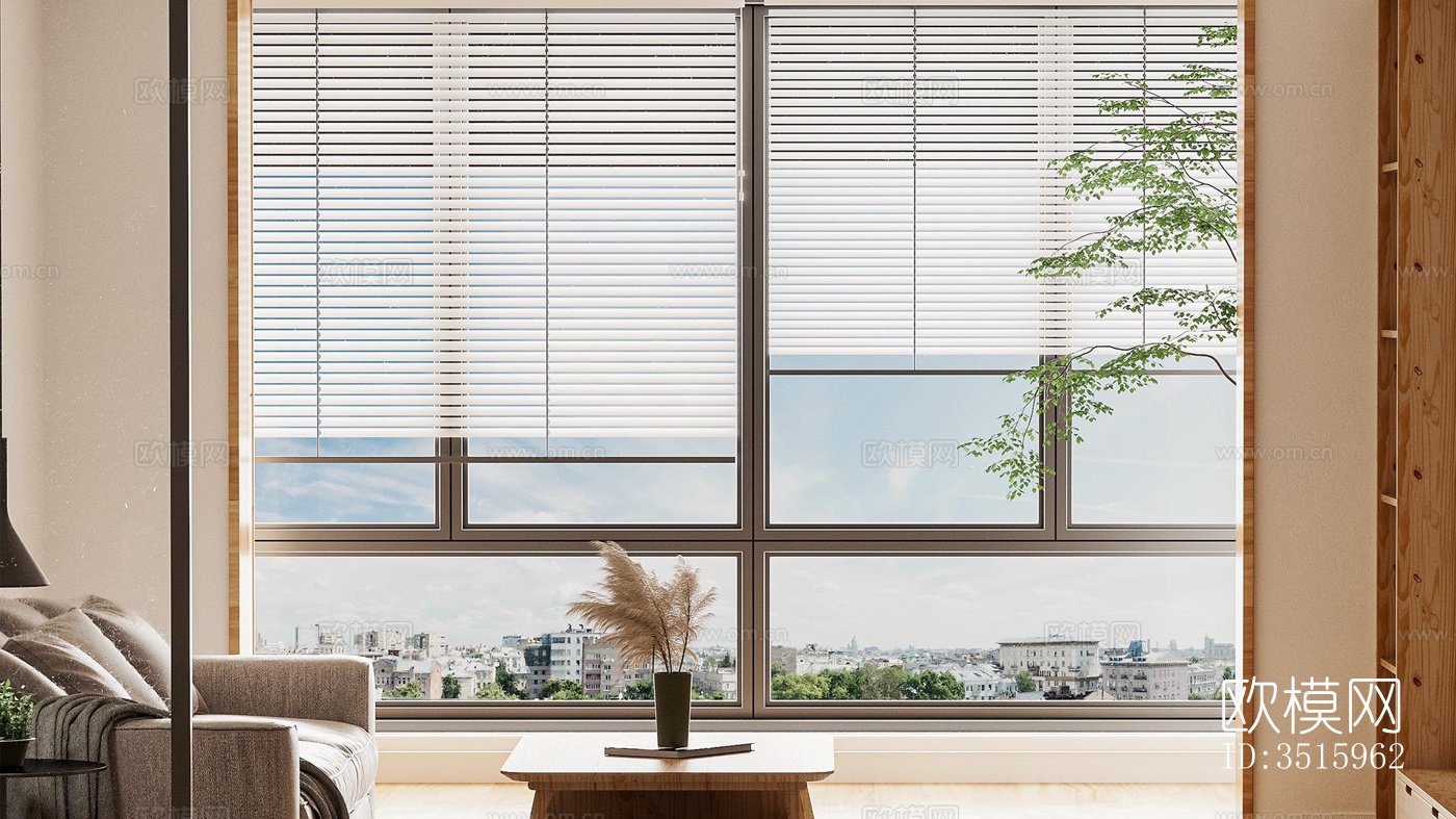 现代平层效果图下载（渲染图2）