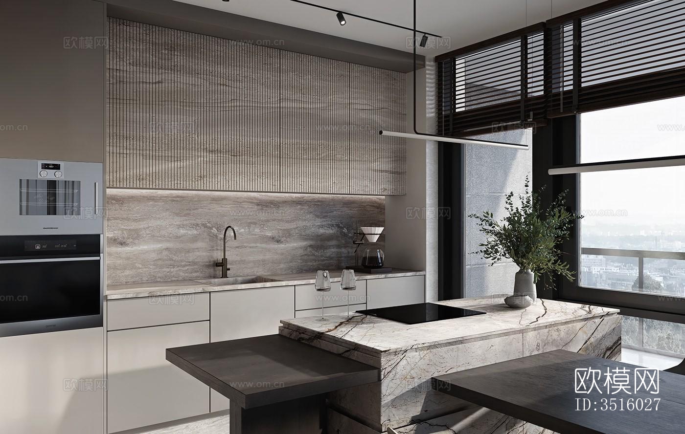 现代平层效果图下载（渲染图9）