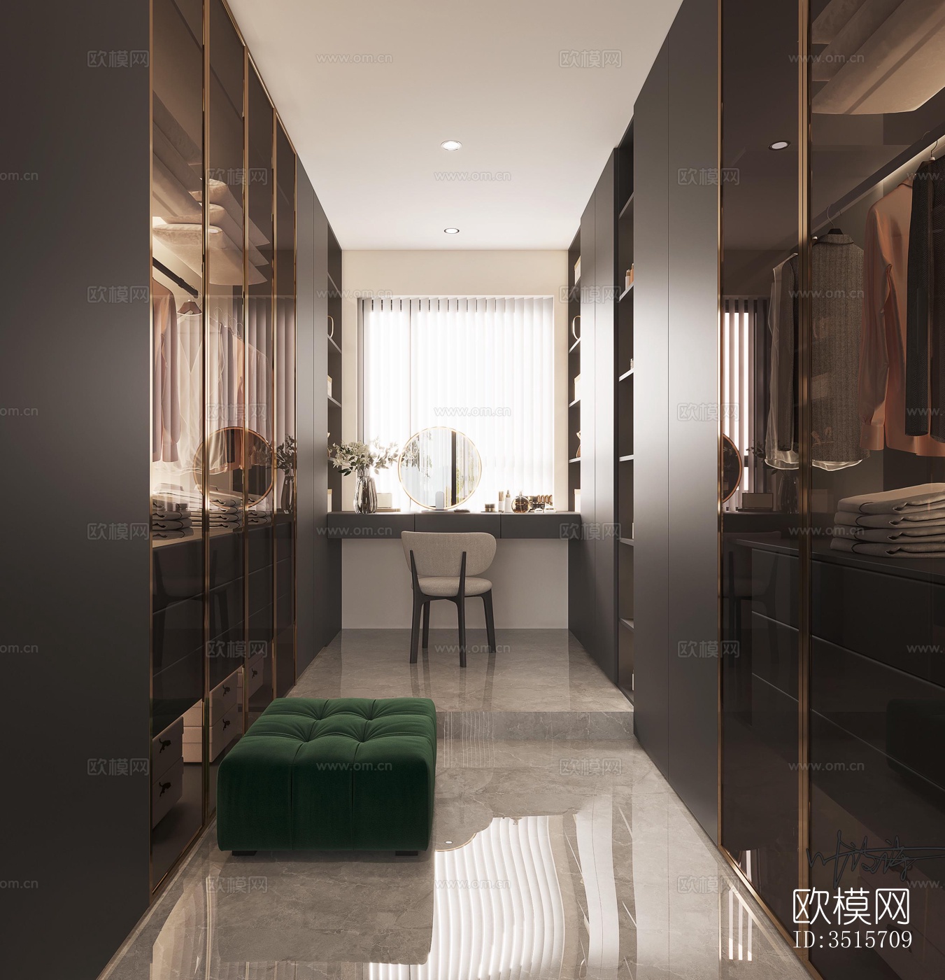 现代平层效果图下载（渲染图7）