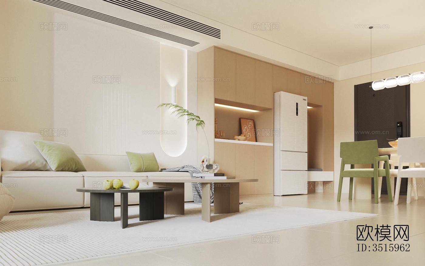 现代平层效果图下载（渲染图11）