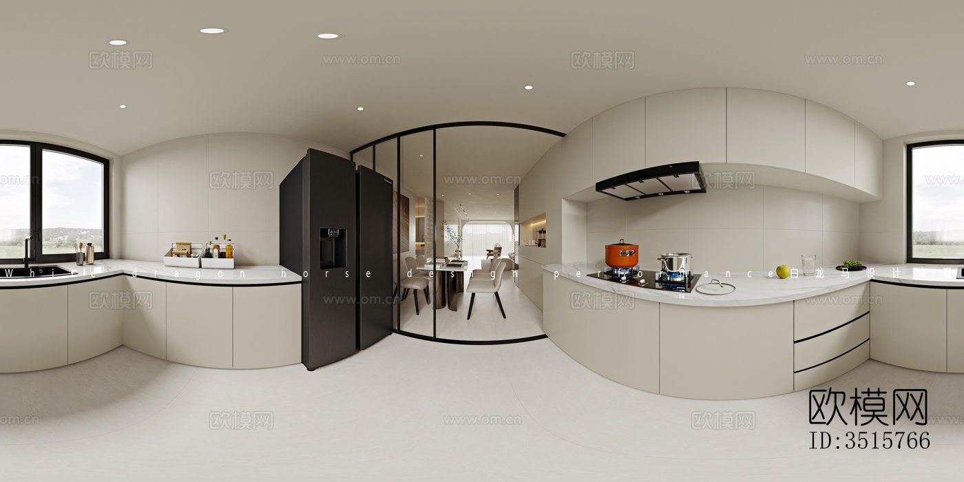 现代平层效果图下载（渲染图5）