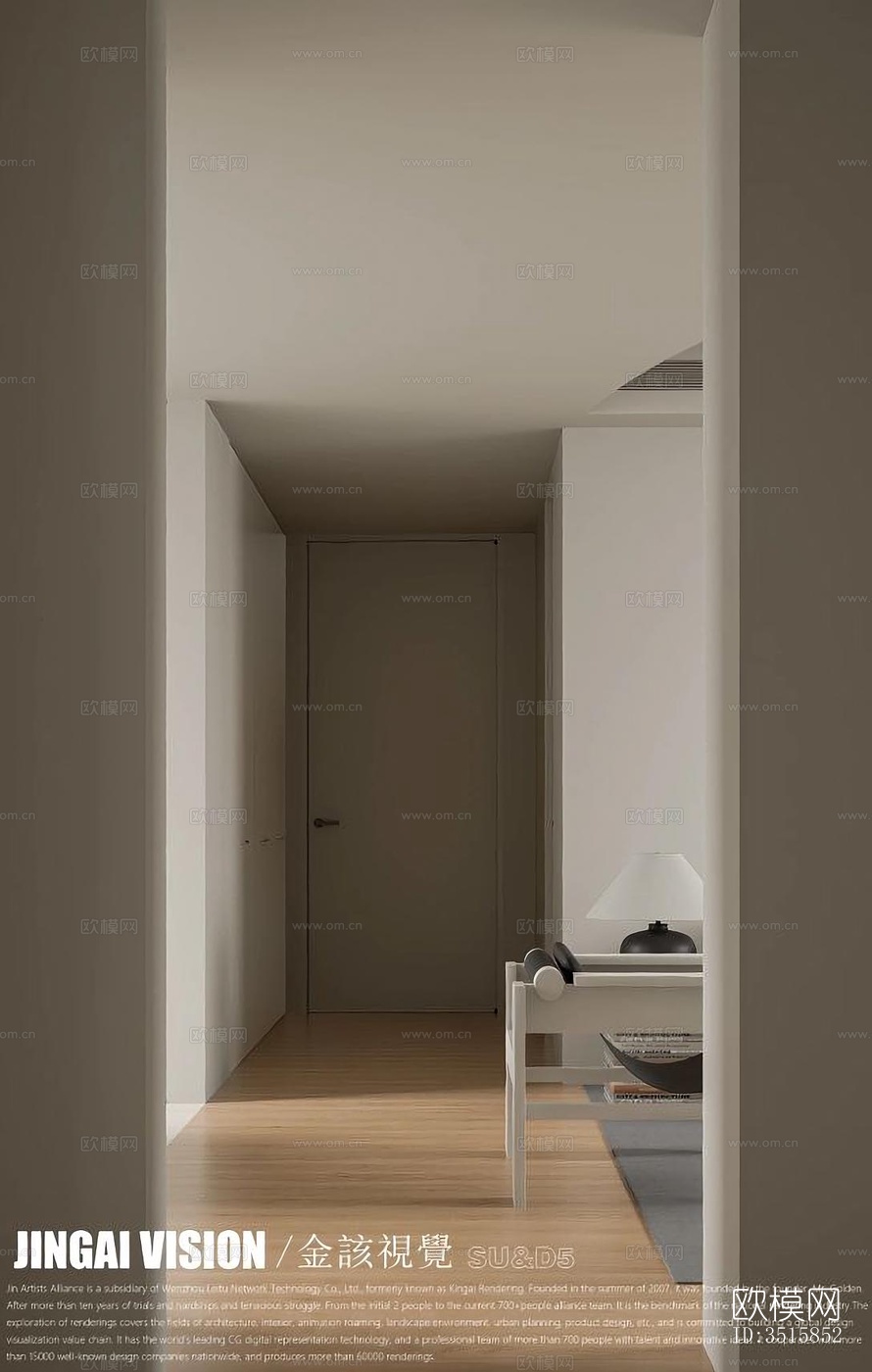 现代平层效果图下载（渲染图7）