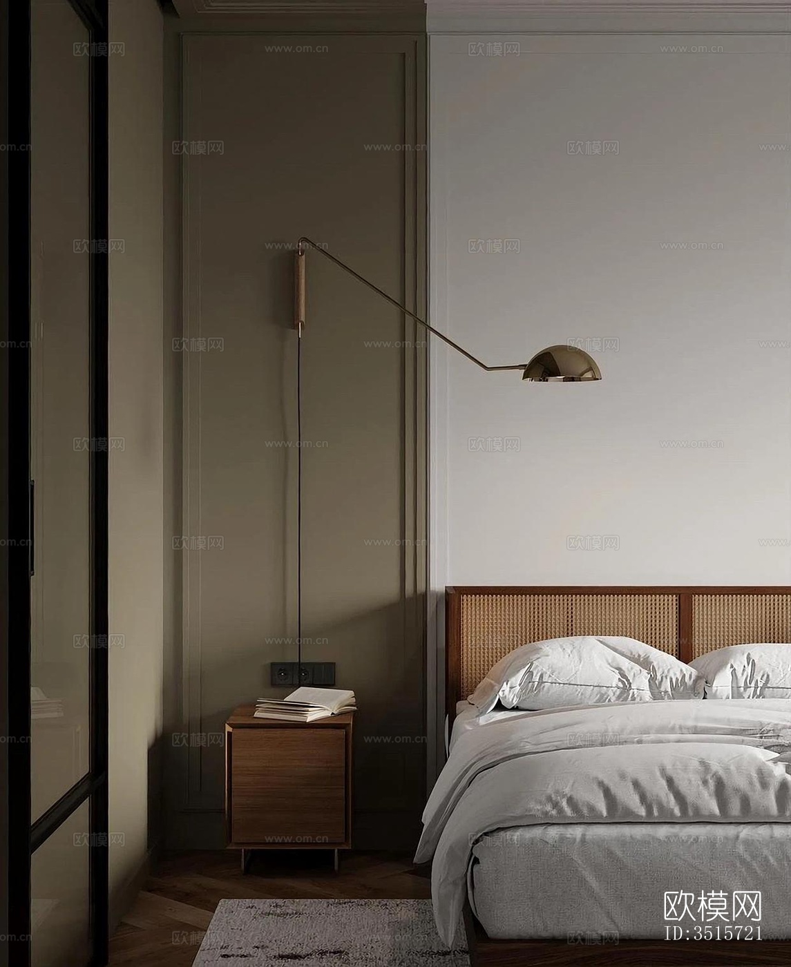 现代平层效果图下载（渲染图17）