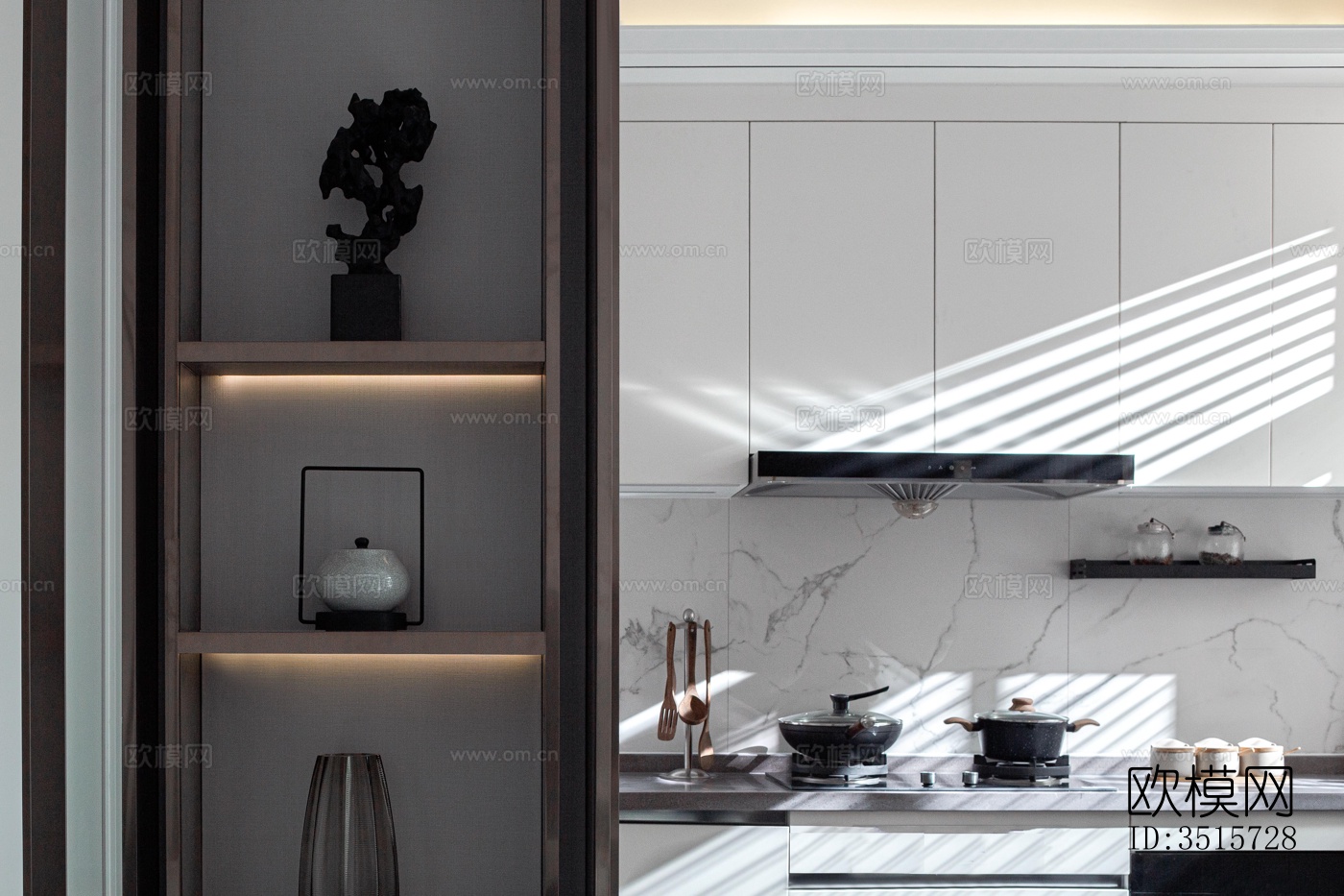 现代平层效果图下载（渲染图5）