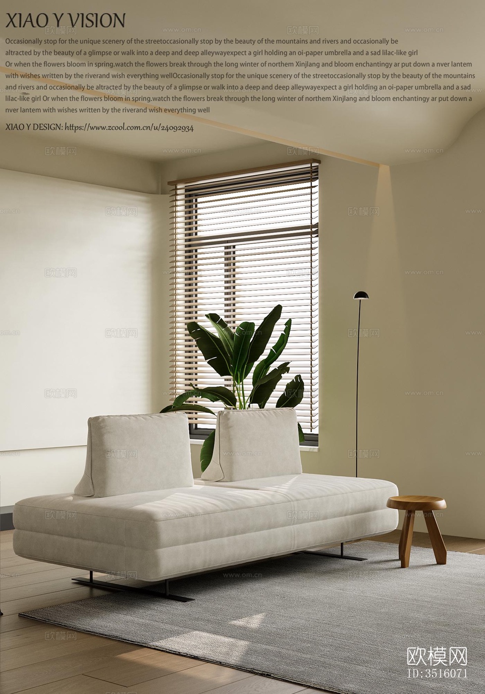 现代平层效果图下载（渲染图2）