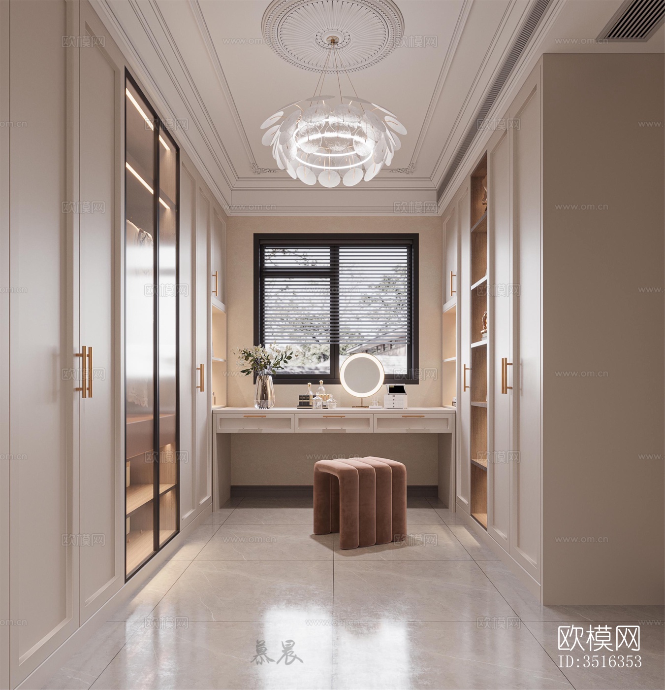 现代平层效果图下载（渲染图4）