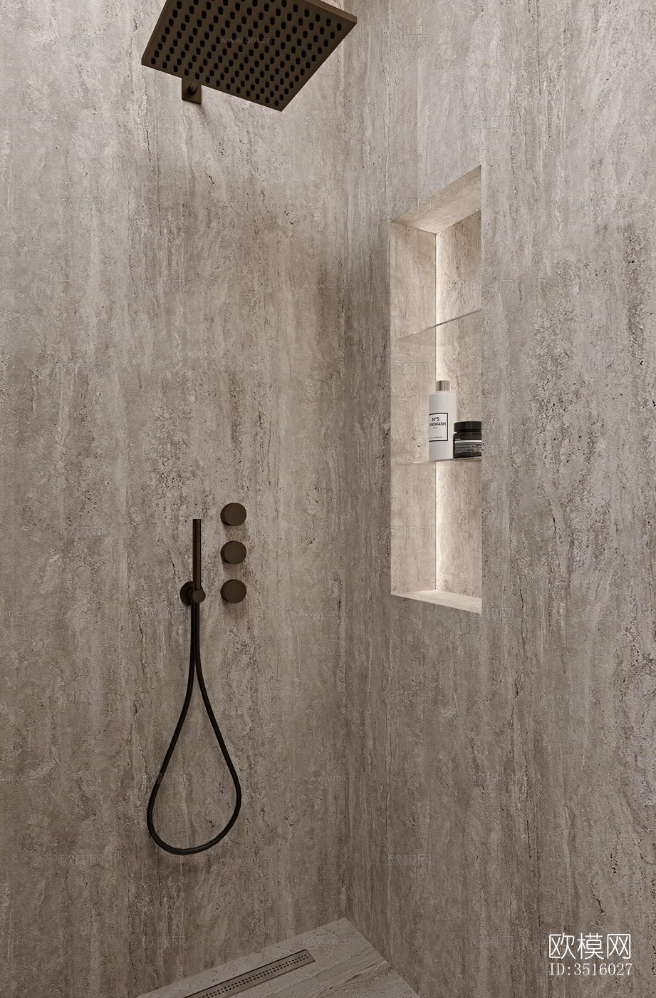 现代平层效果图下载（渲染图4）