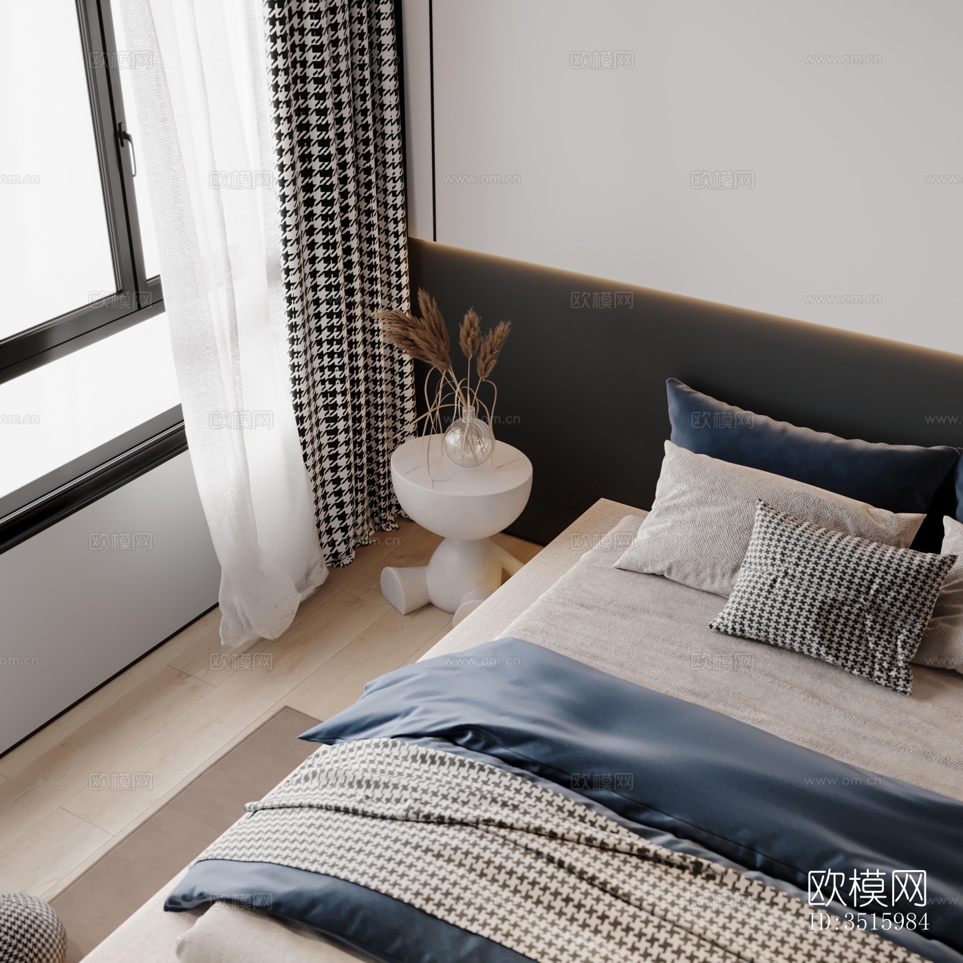 现代平层效果图下载（渲染图2）