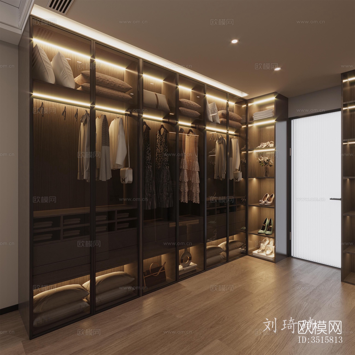 现代平层效果图下载（渲染图1）