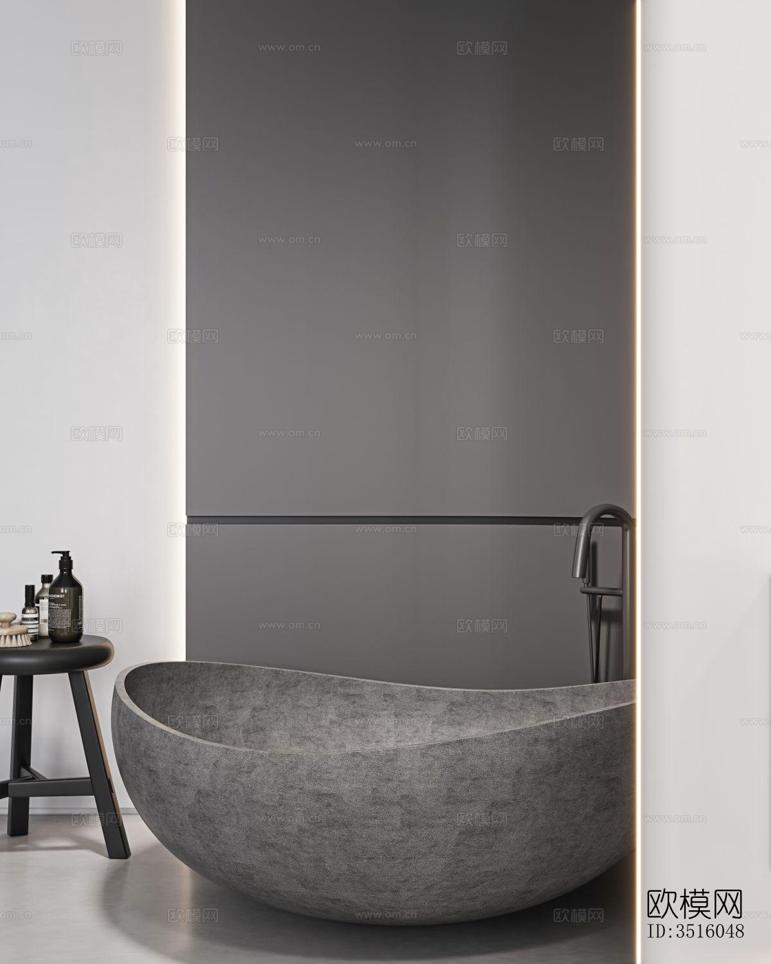 现代平层效果图下载（渲染图5）