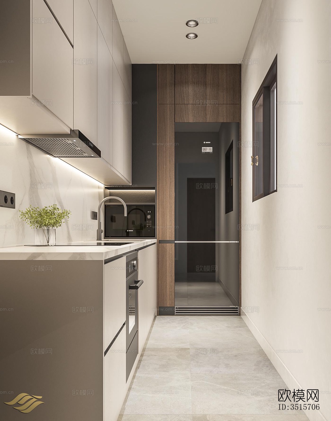 现代平层效果图下载（渲染图14）