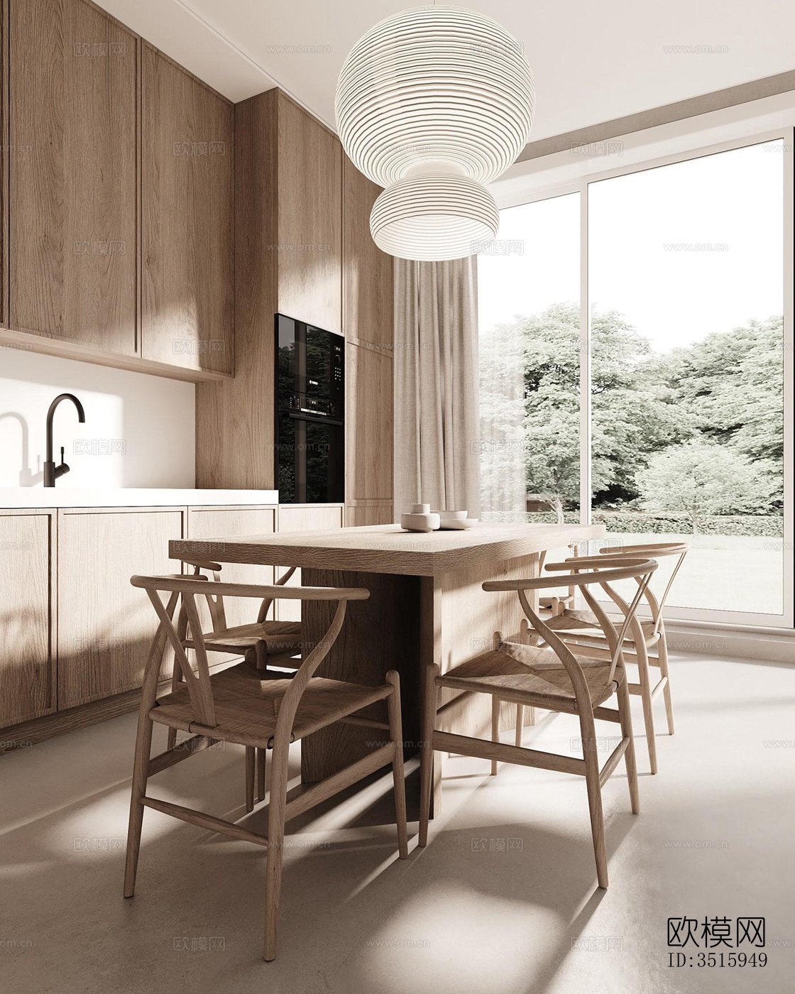 现代平层效果图下载（渲染图11）