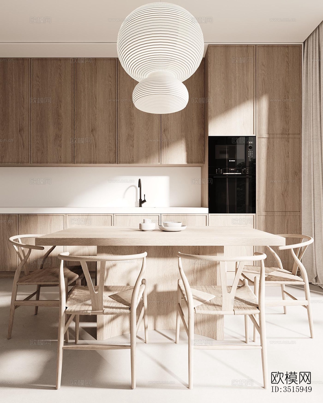 现代平层效果图下载（渲染图12）