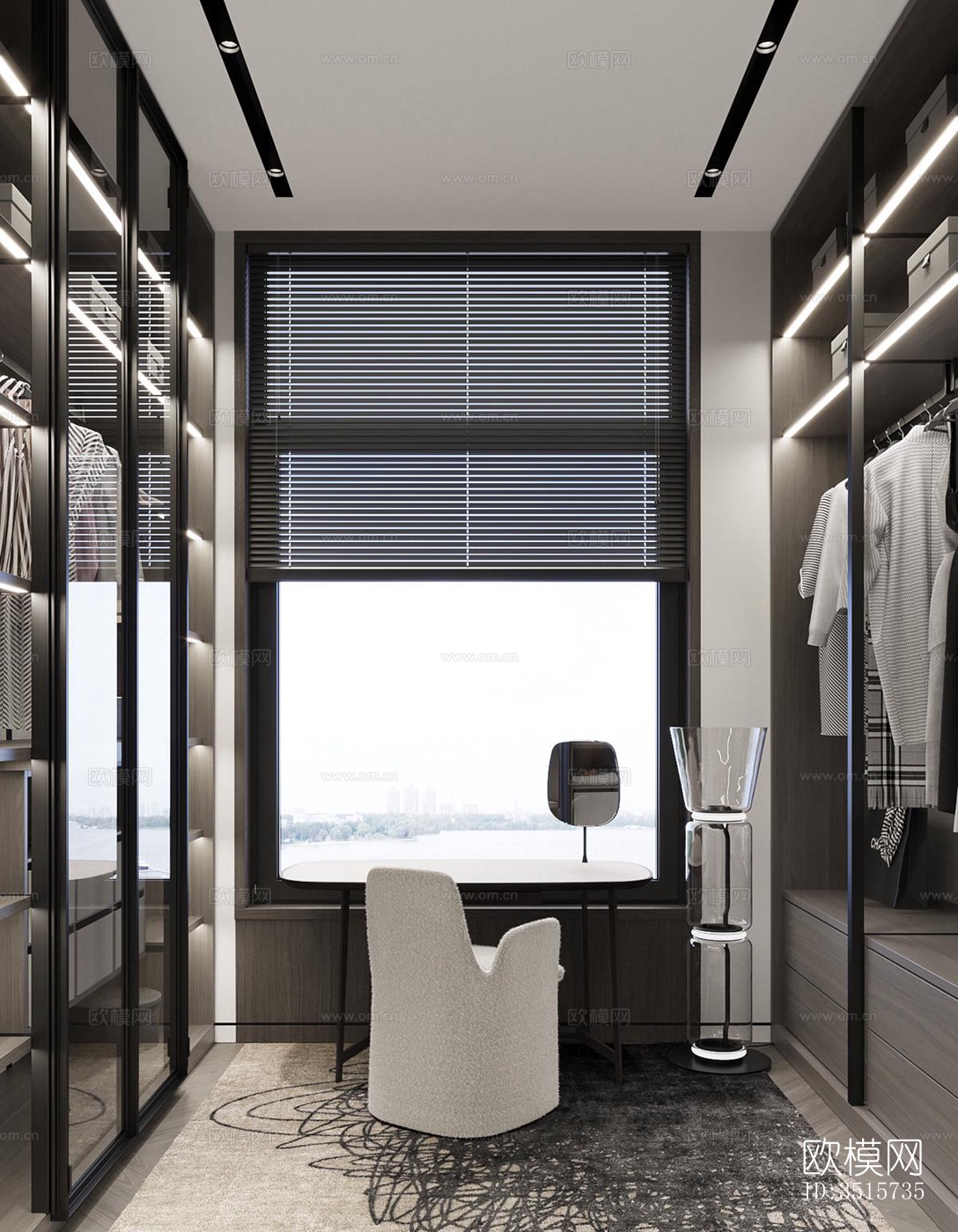 现代平层效果图下载（渲染图9）