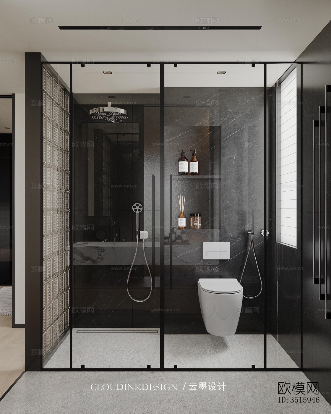 现代平层效果图下载（渲染图11）