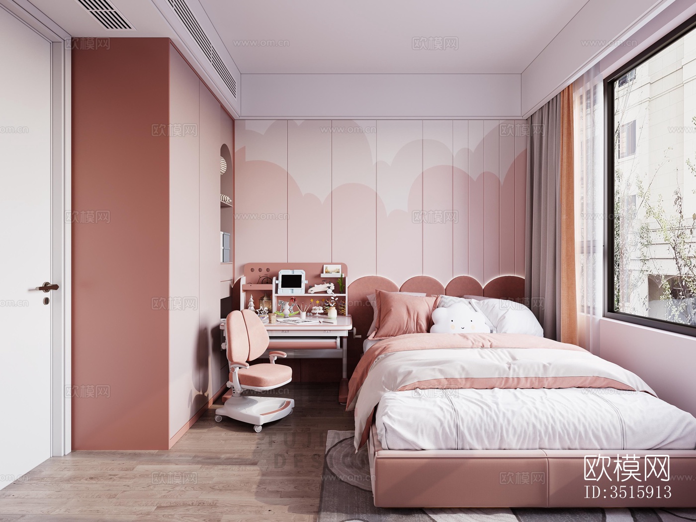 现代平层效果图下载（渲染图2）