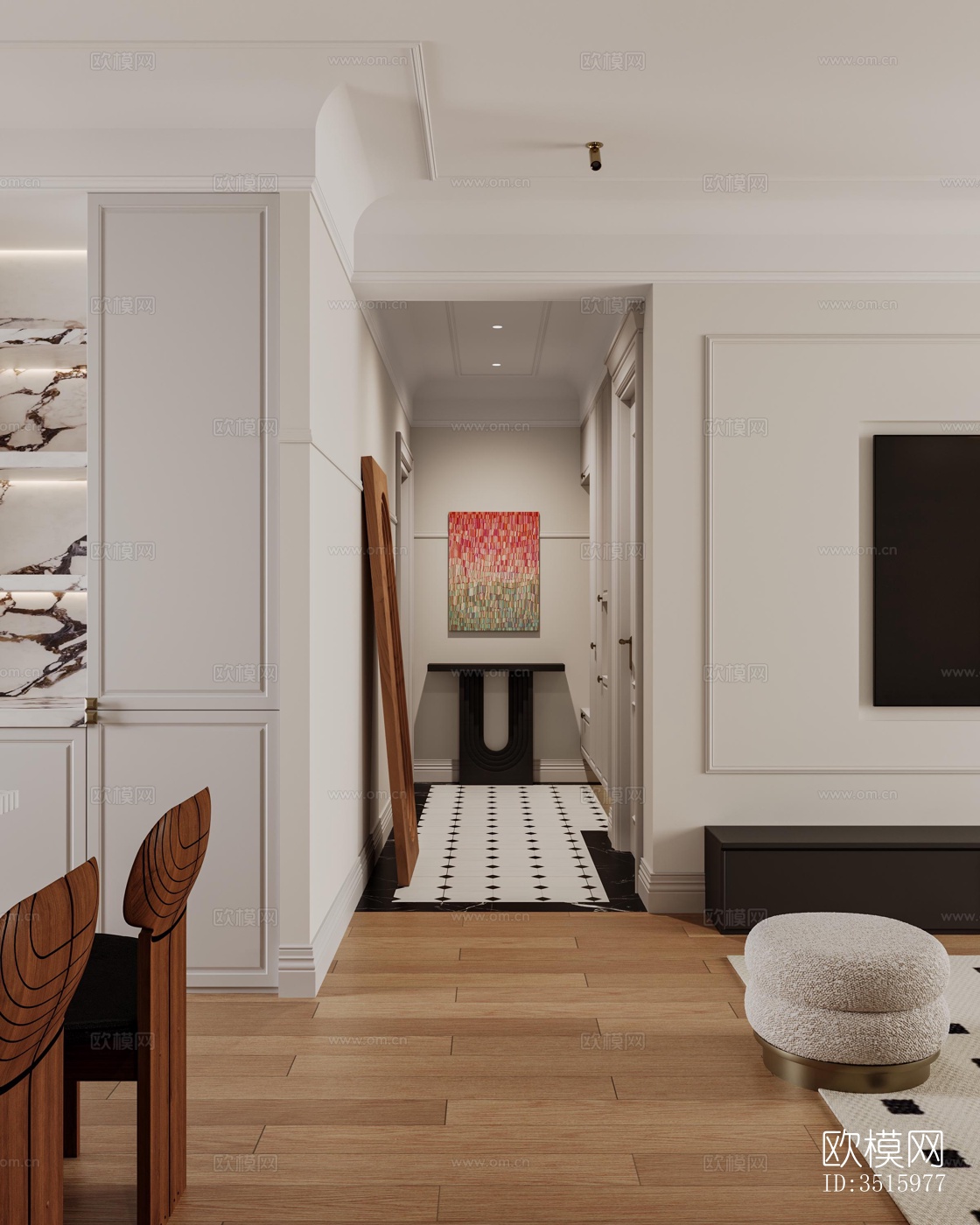 现代平层效果图下载（渲染图9）