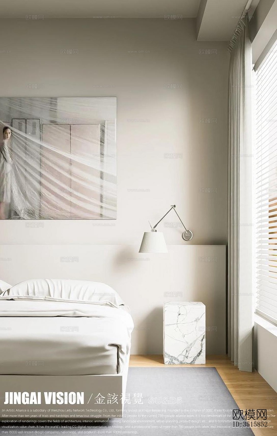 现代平层效果图下载（渲染图8）