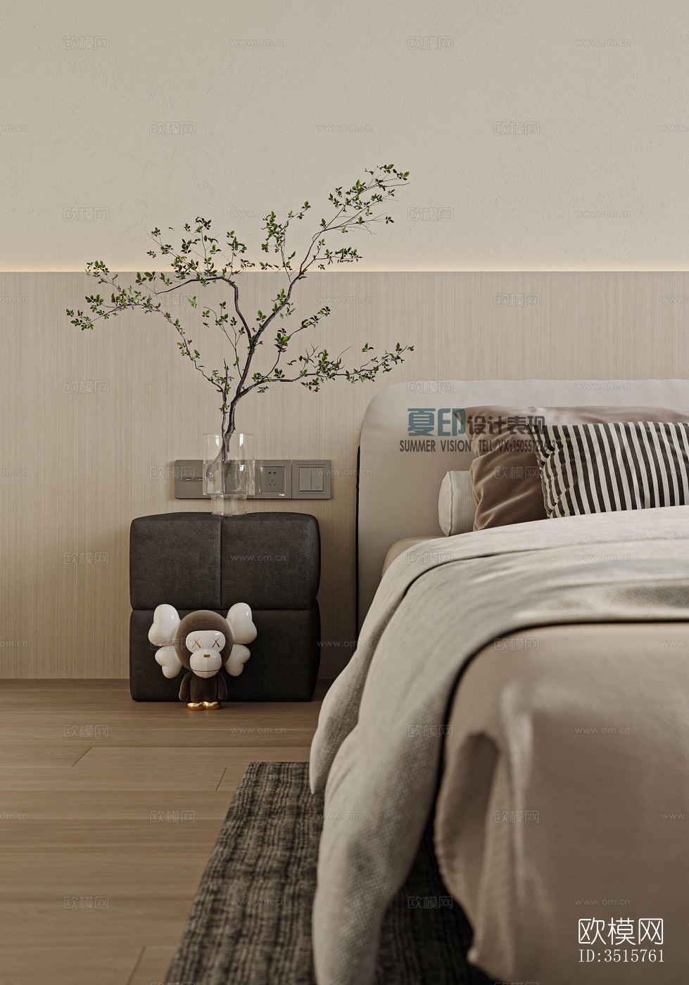 现代平层效果图下载（渲染图2）