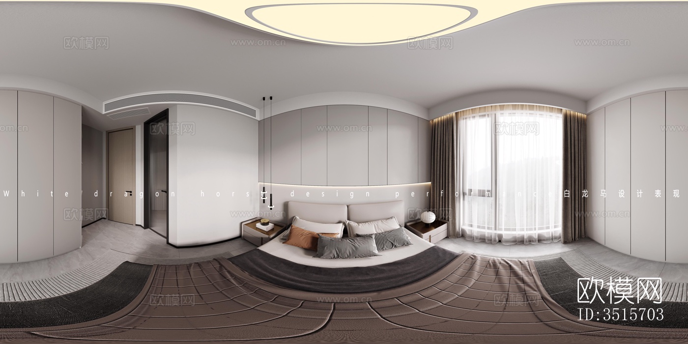 现代平层效果图下载（渲染图5）