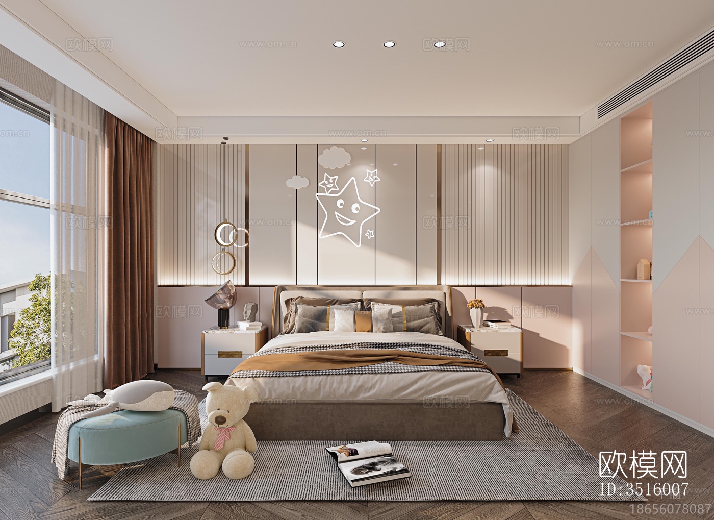 现代平层效果图下载（渲染图5）