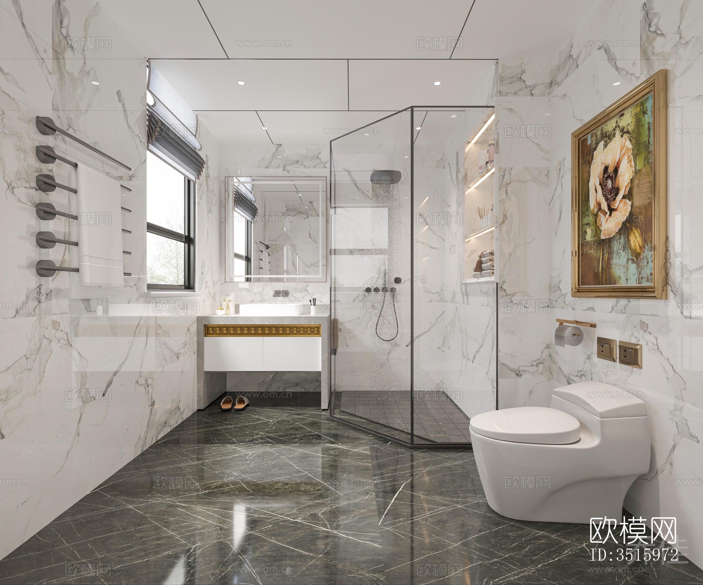 现代平层效果图下载（渲染图5）