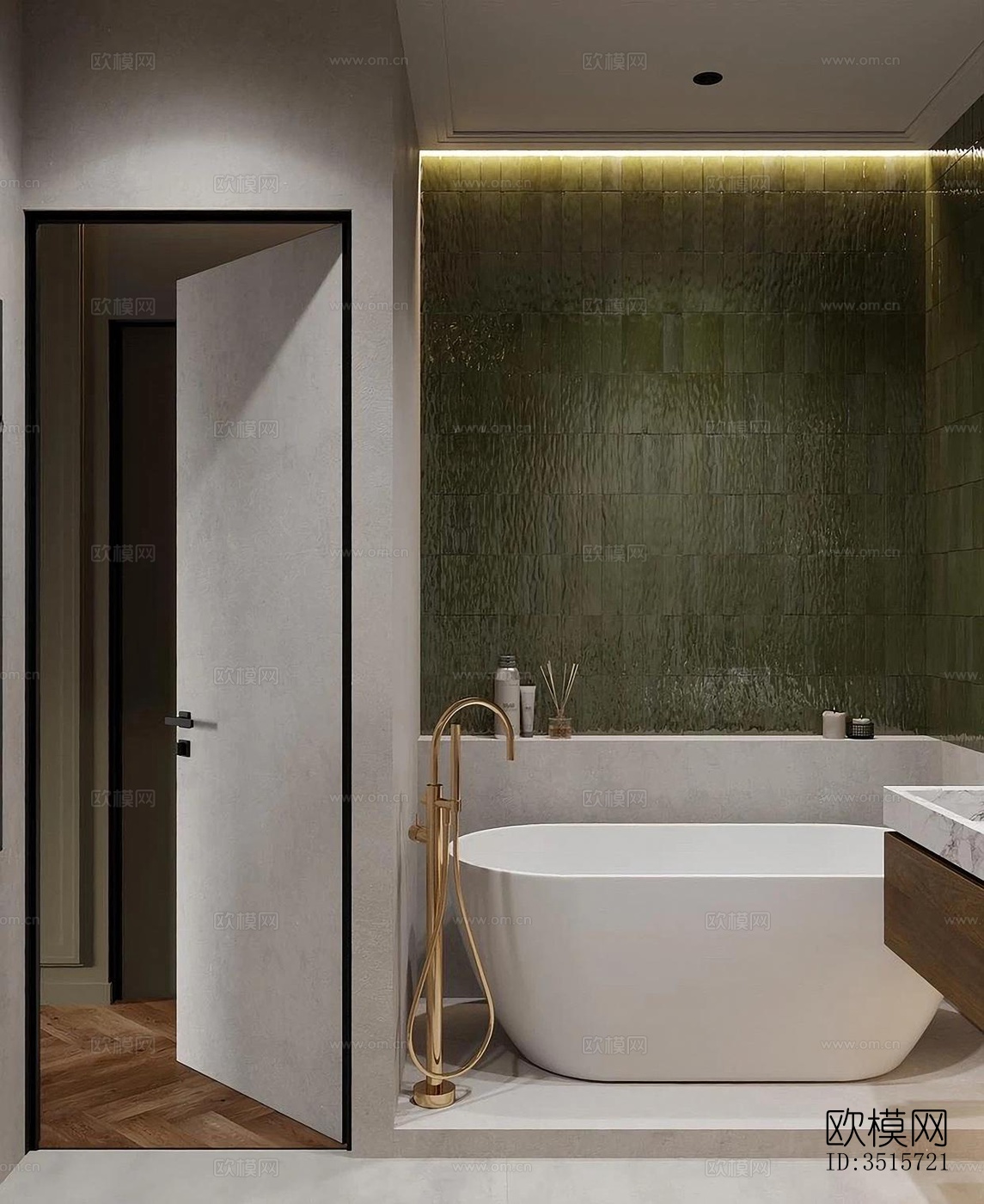 现代平层效果图下载（渲染图5）