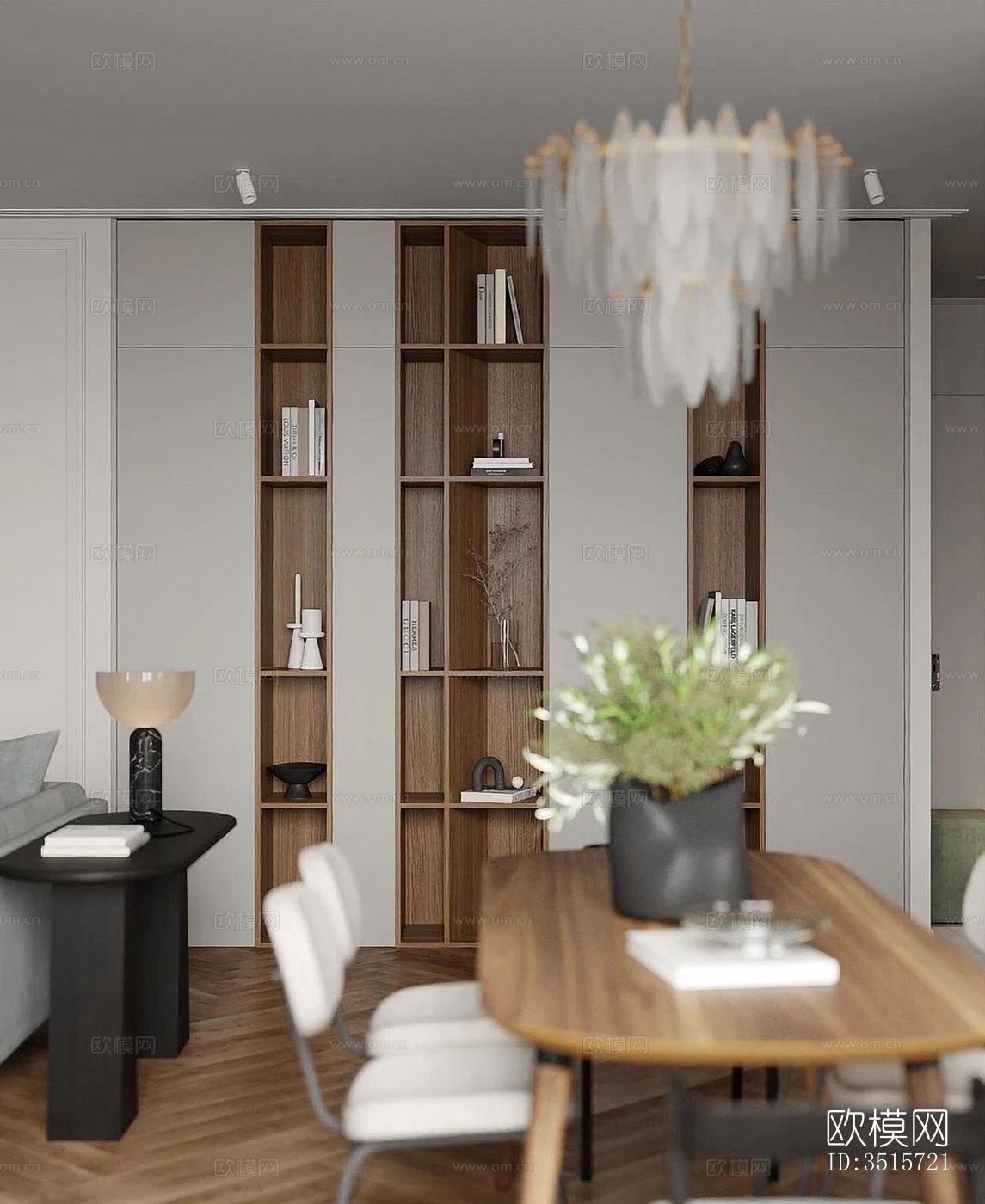 现代平层效果图下载（渲染图13）