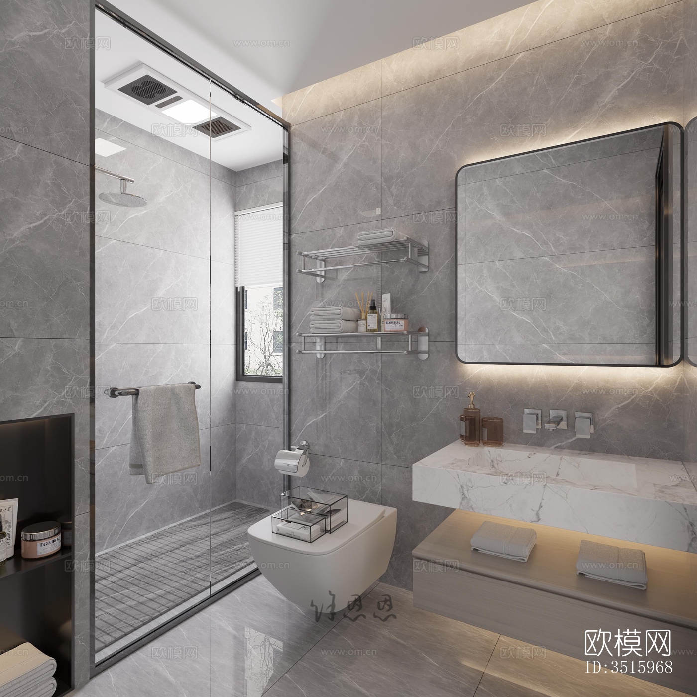 现代平层效果图下载（渲染图10）