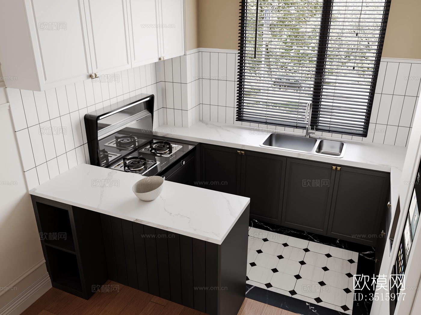 现代平层效果图下载（渲染图8）