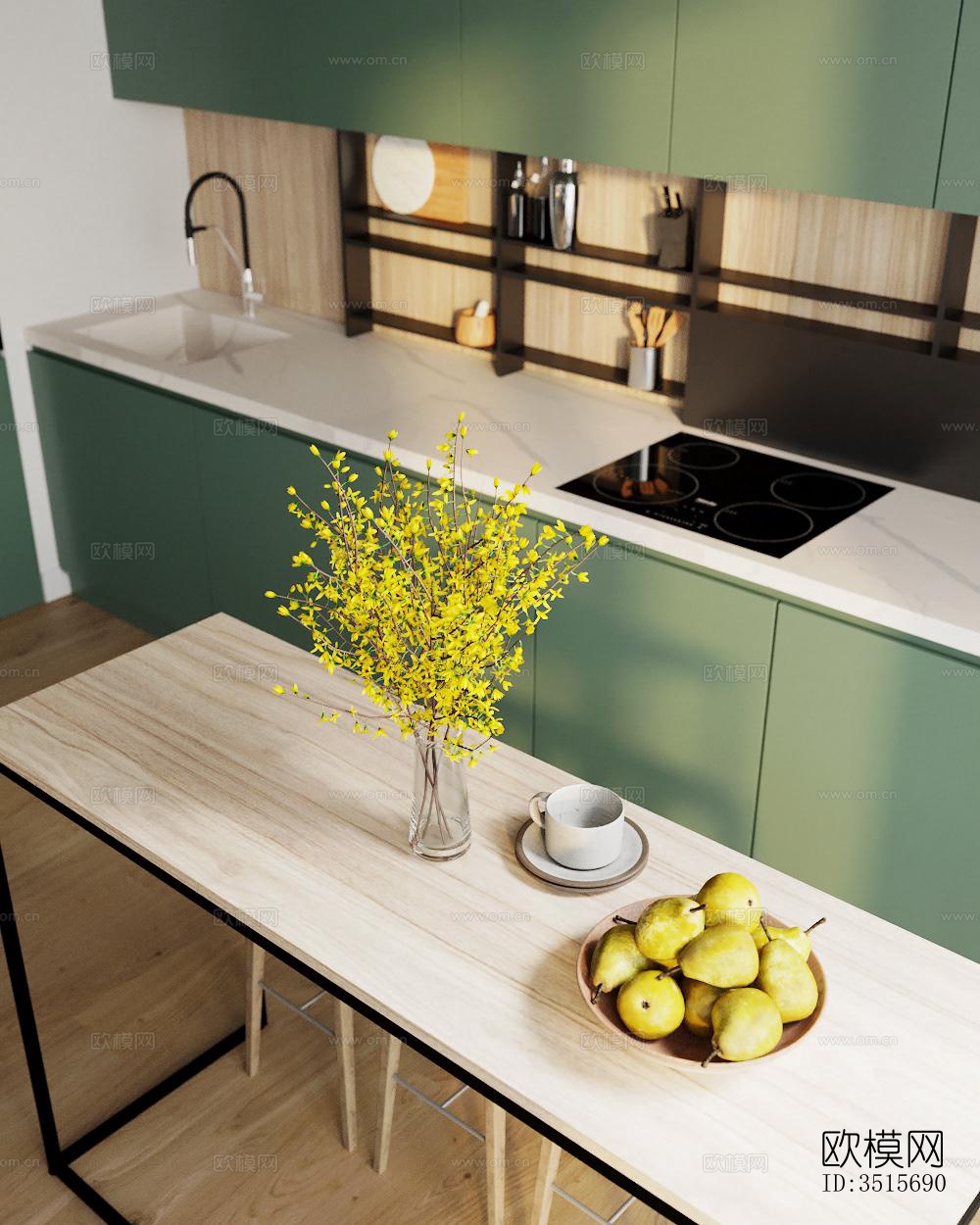 现代平层效果图下载（渲染图11）