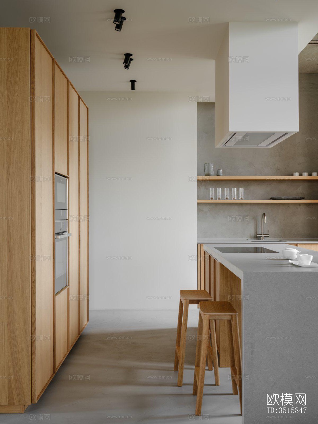 现代平层效果图下载（渲染图19）