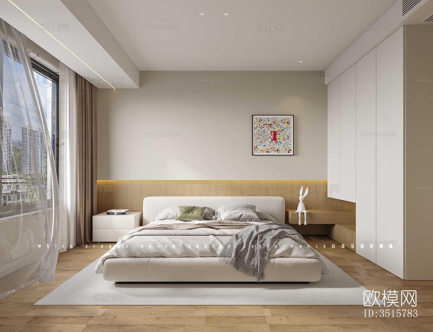 现代平层效果图下载（渲染图5）