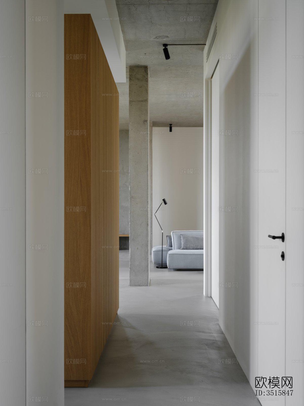 现代平层效果图下载（渲染图11）