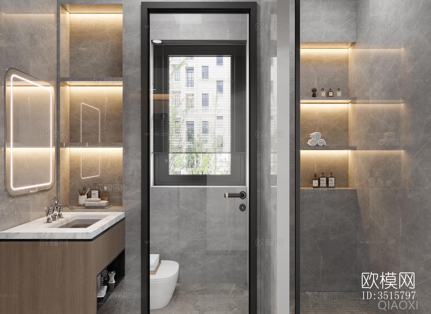 现代平层效果图下载（渲染图5）