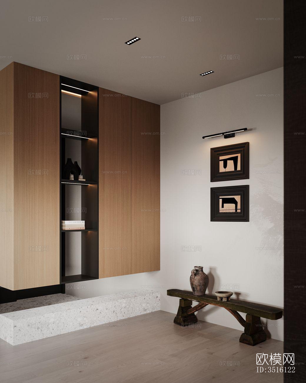 现代平层效果图下载（渲染图3）