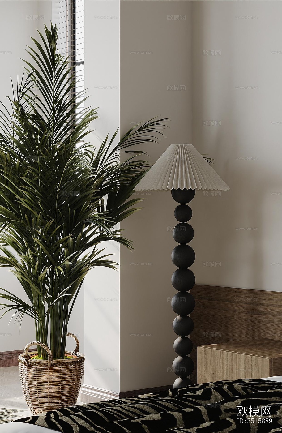 现代平层效果图下载（渲染图4）