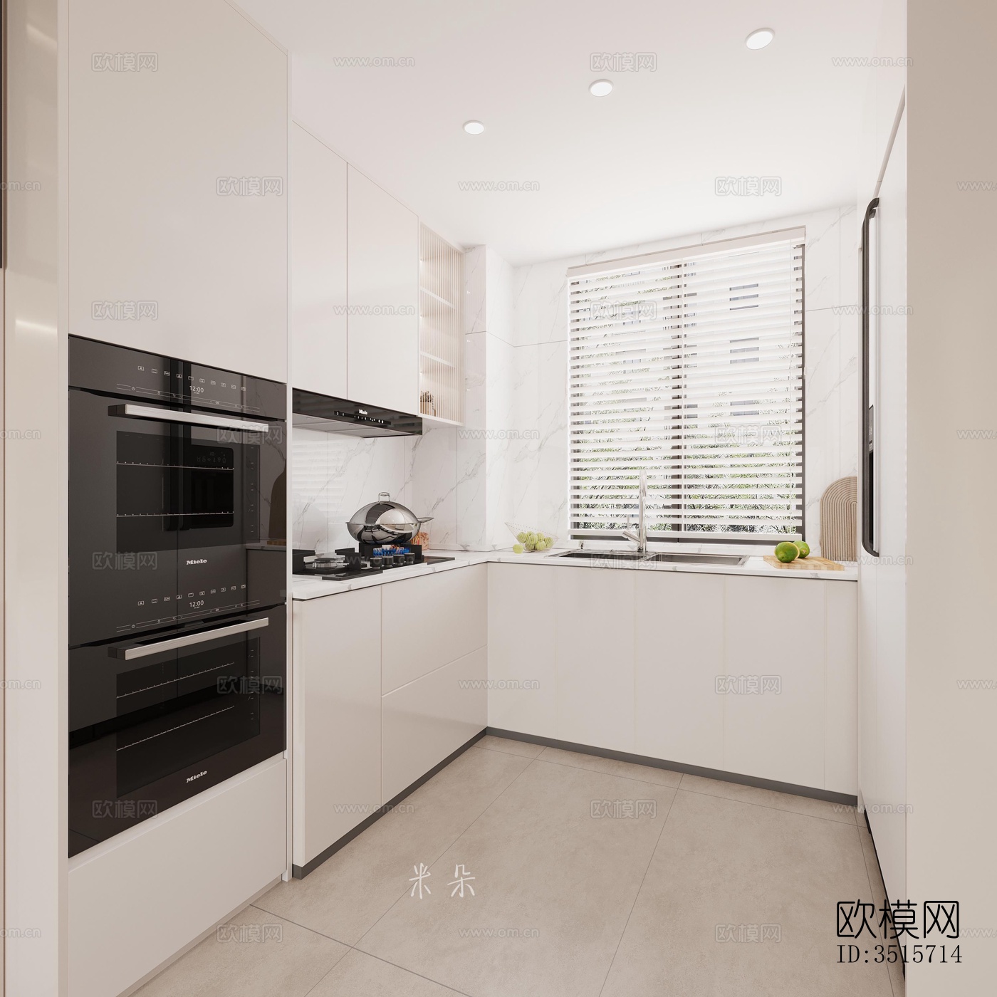 现代平层效果图下载（渲染图5）