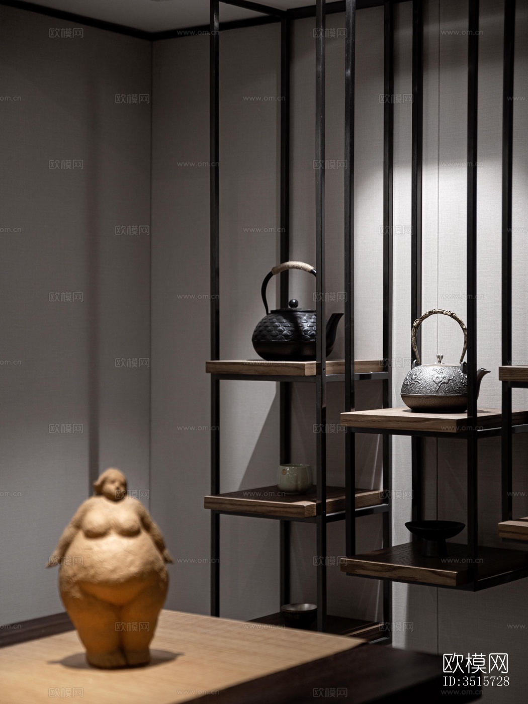 现代平层效果图下载（渲染图3）