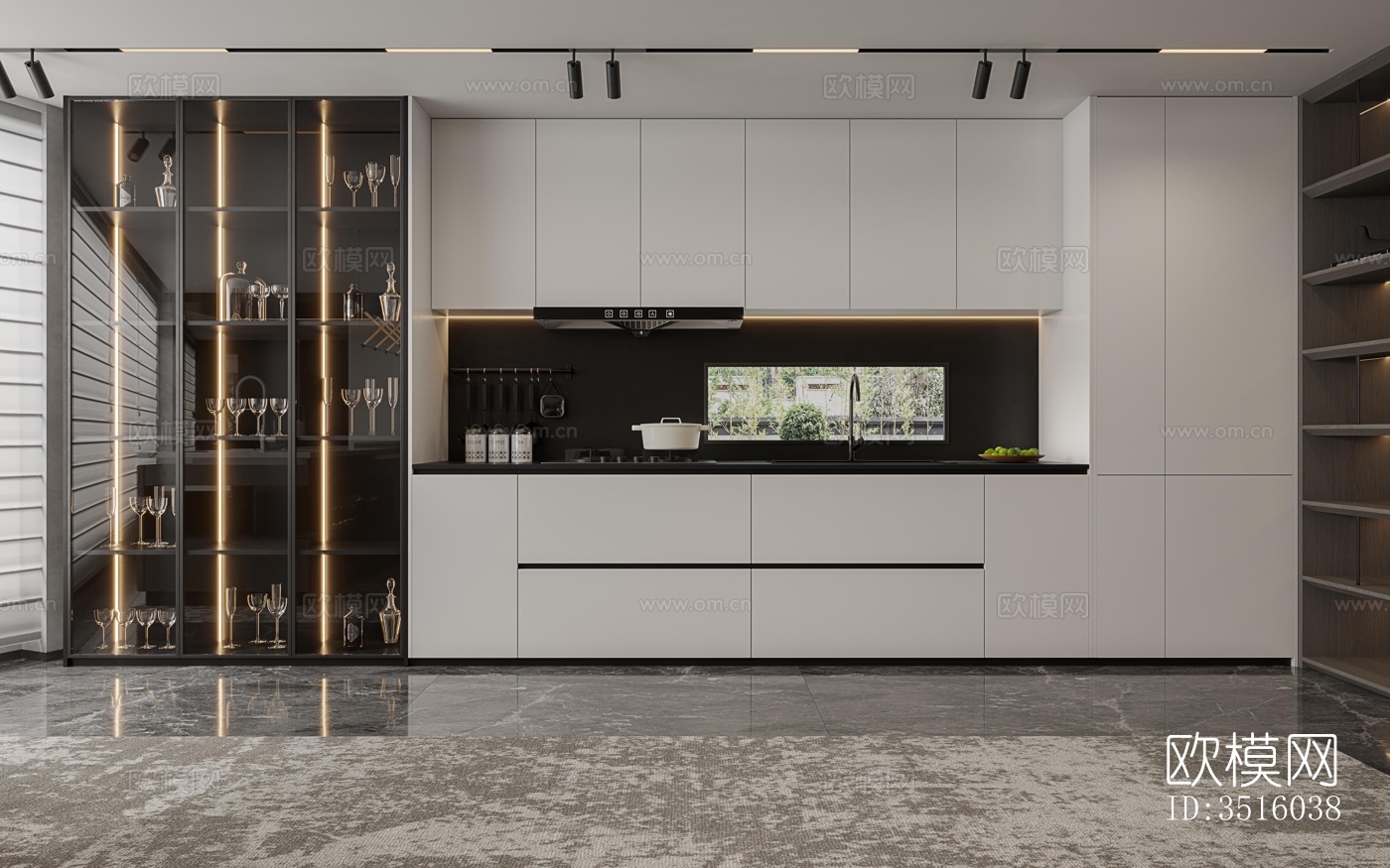 现代平层效果图下载（渲染图3）