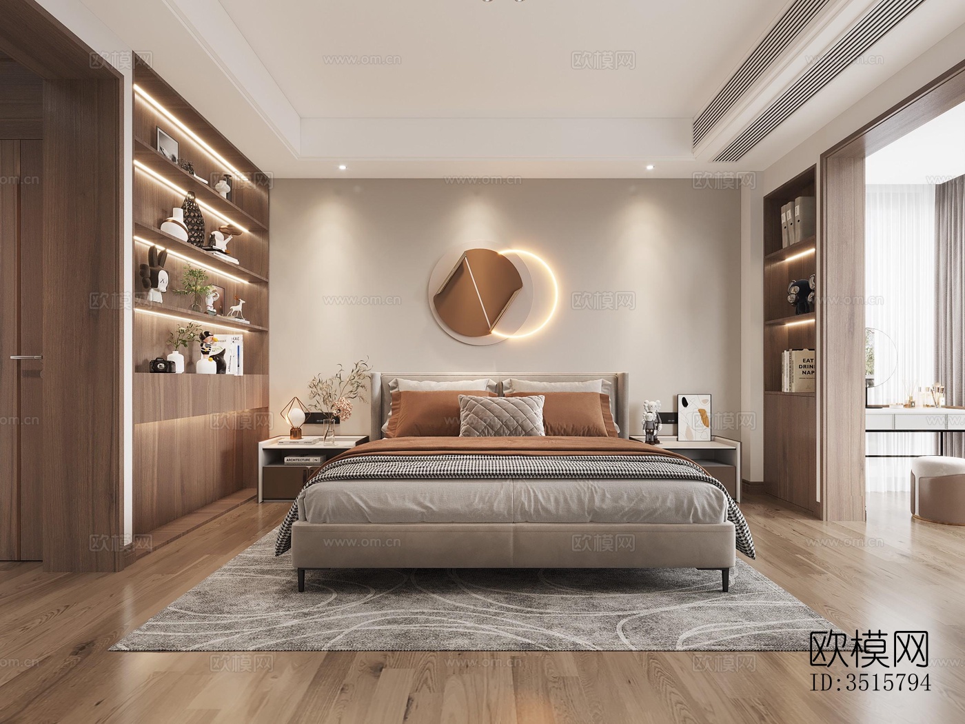 现代平层效果图下载（渲染图5）