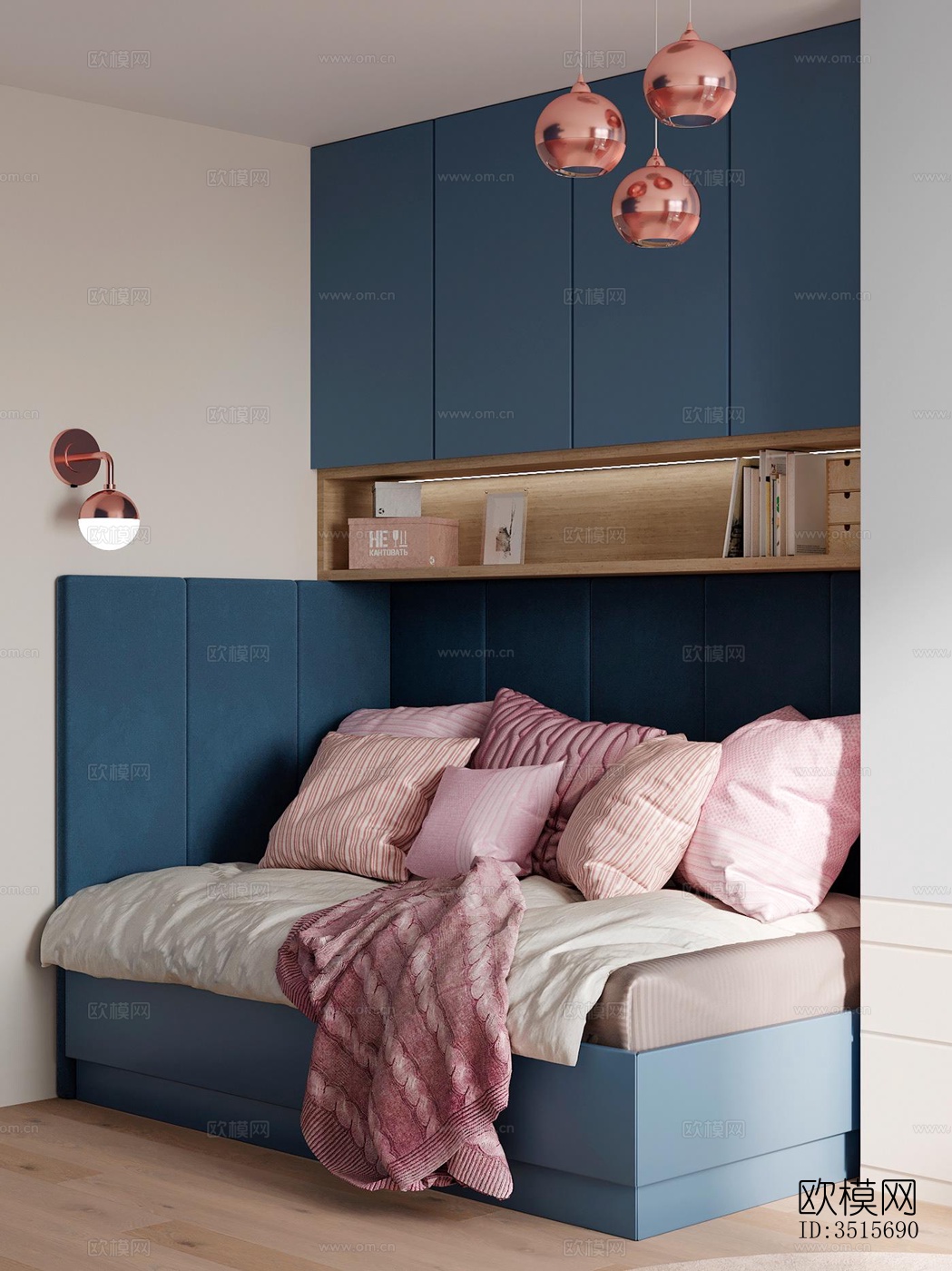 现代平层效果图下载（渲染图6）