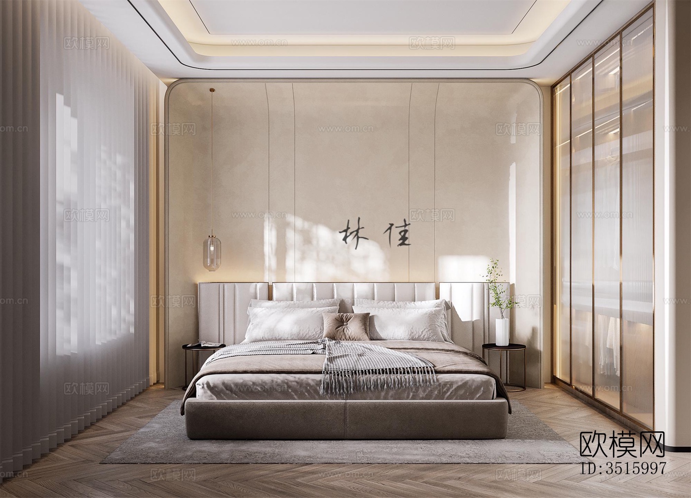 现代平层效果图下载（渲染图5）