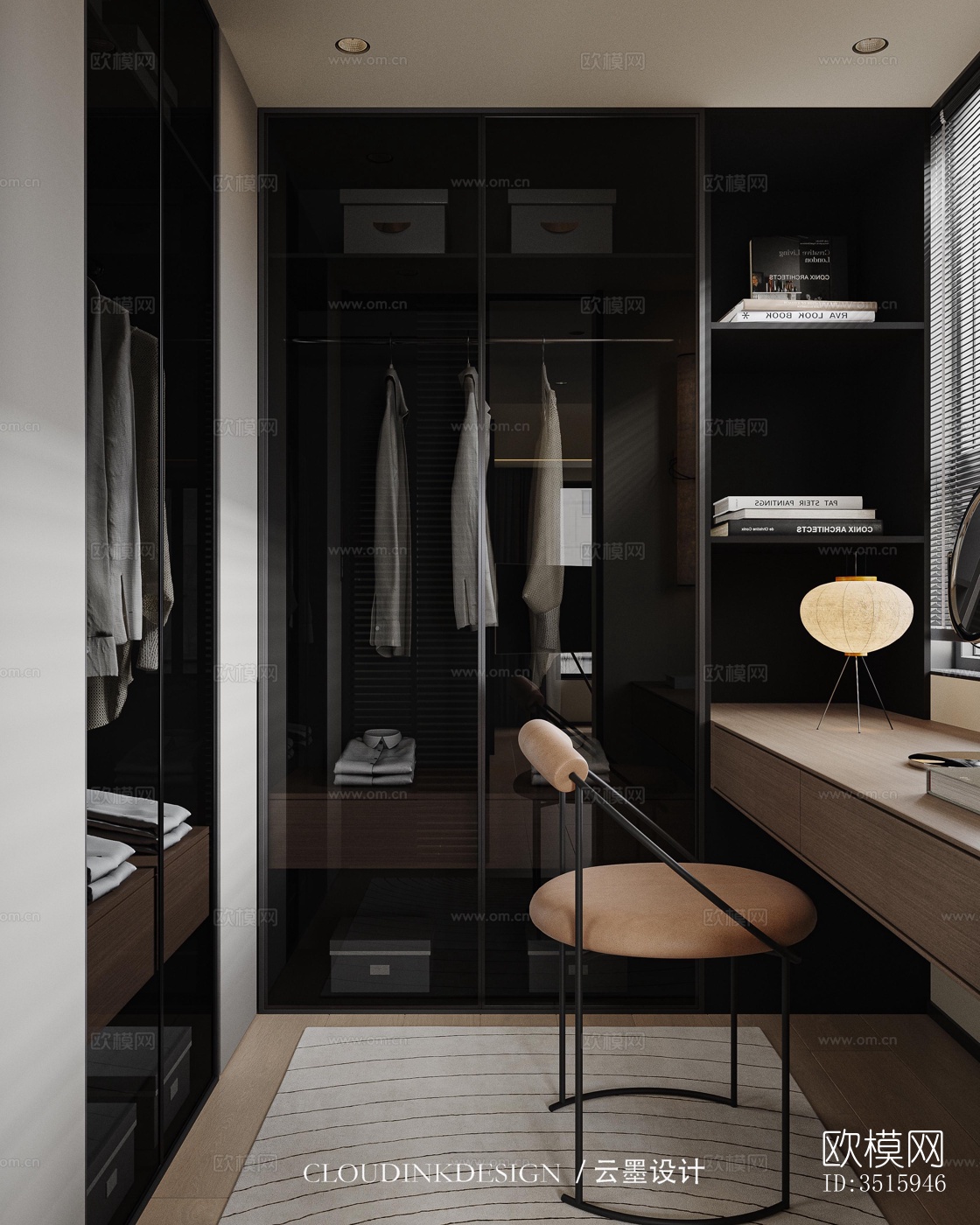 现代平层效果图下载（渲染图2）