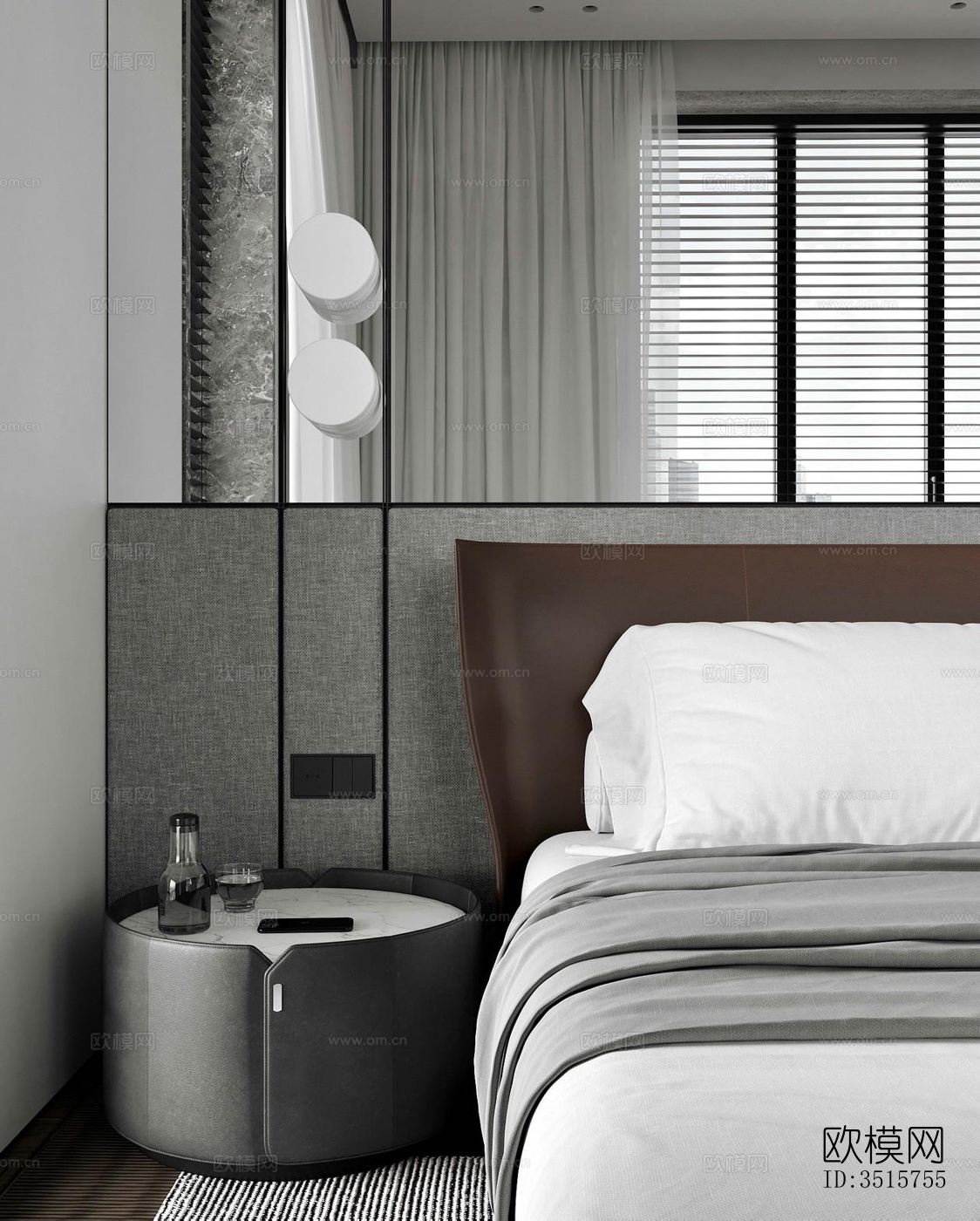 现代平层效果图下载（渲染图6）