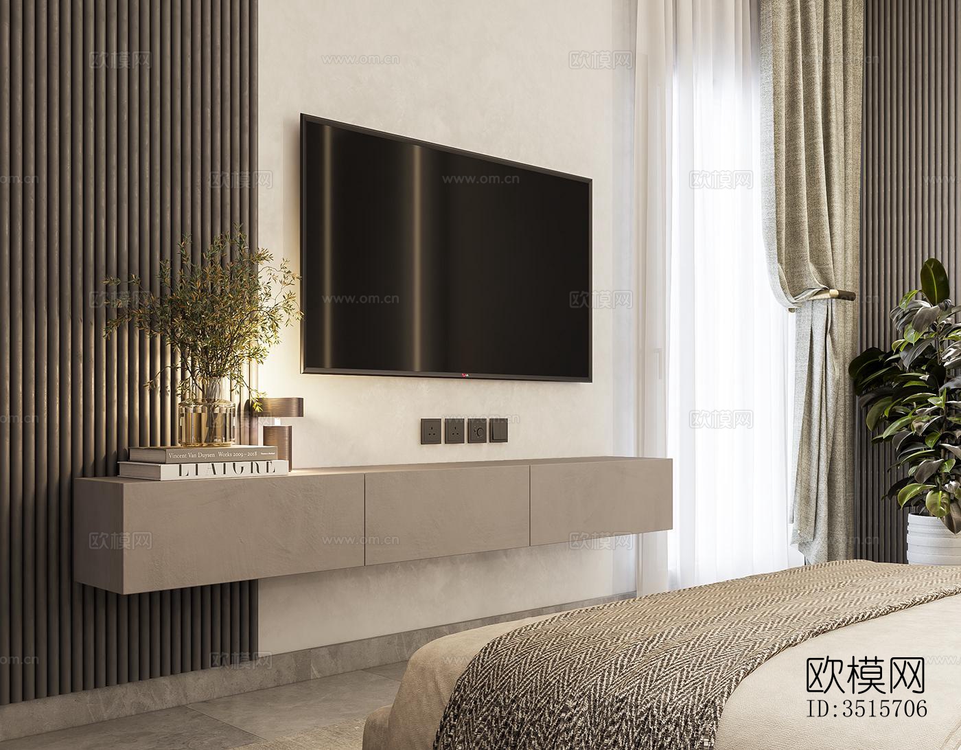 现代平层效果图下载（渲染图5）