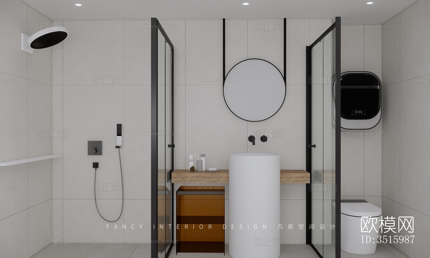 现代平层效果图下载（渲染图5）